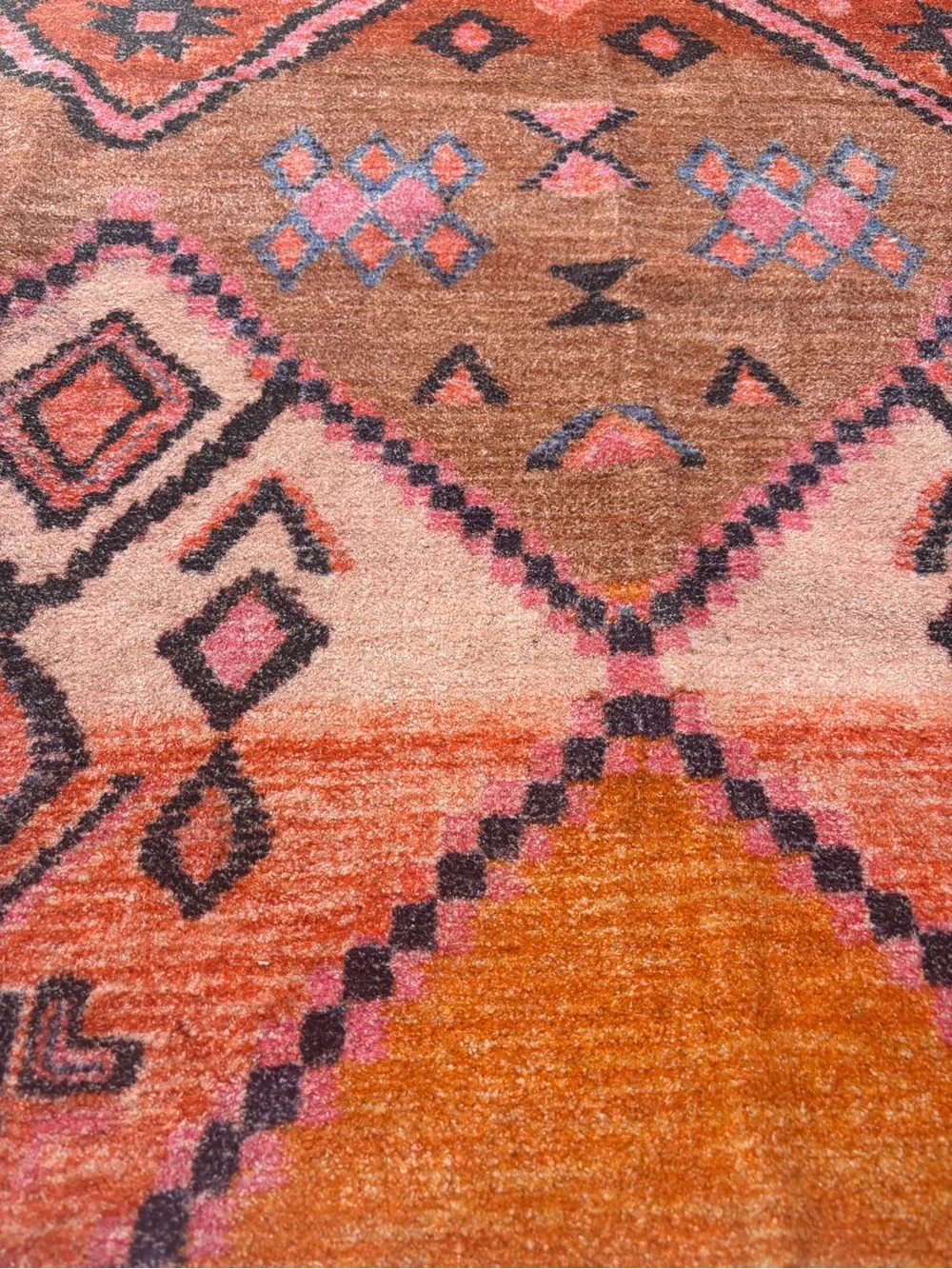 Urban Outfitters Aziza Printed Chenille Rug 5x7 Brand New